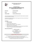 Food Coordinator Employment Opportunity