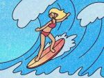 surf board and bag