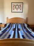 All wood queen size bed frame, side tables