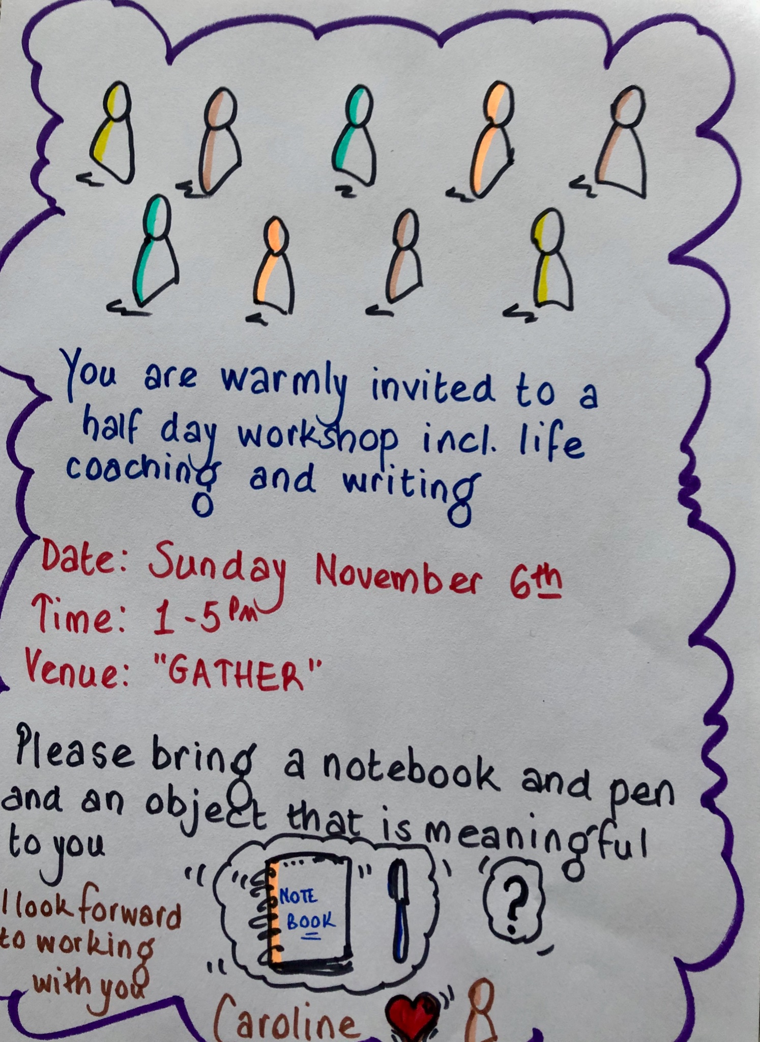Lifecoaching and writing workshop