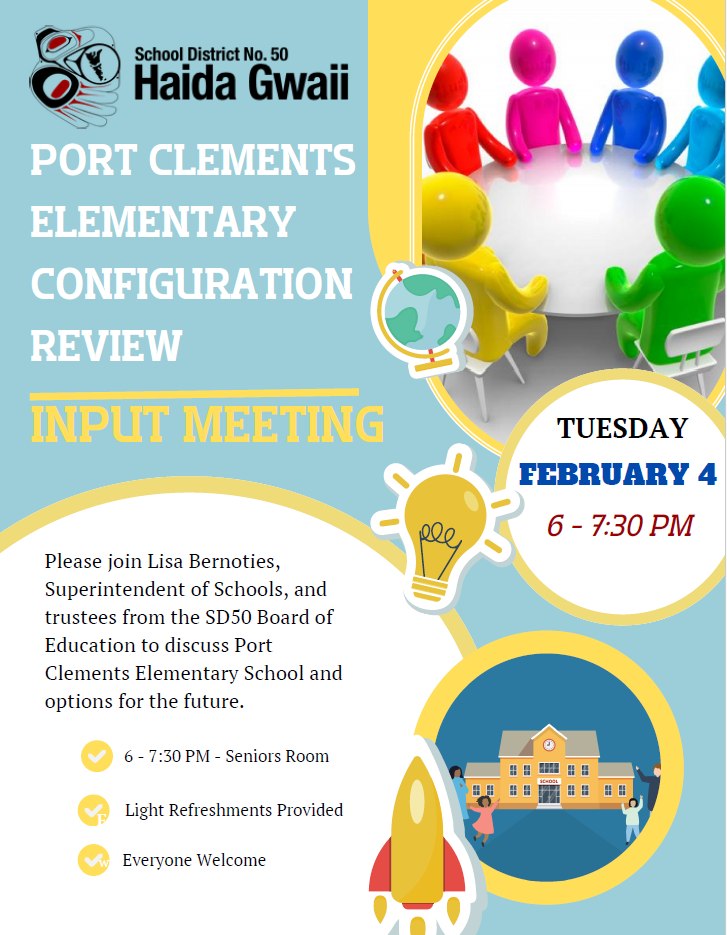 Port Clements Elementary Configuration Review Input Meeting