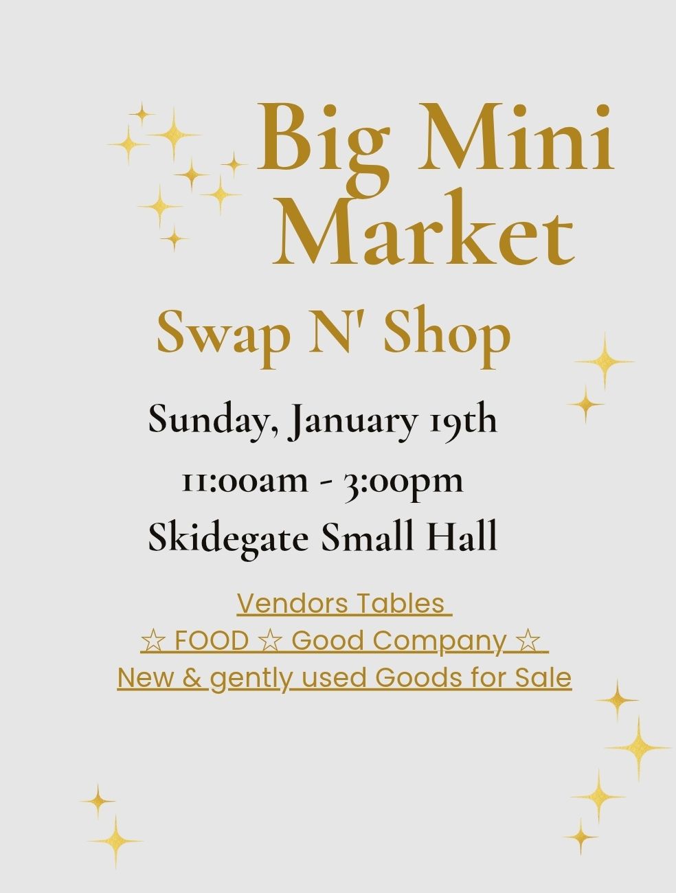 Big Mini Market Swap n Shop