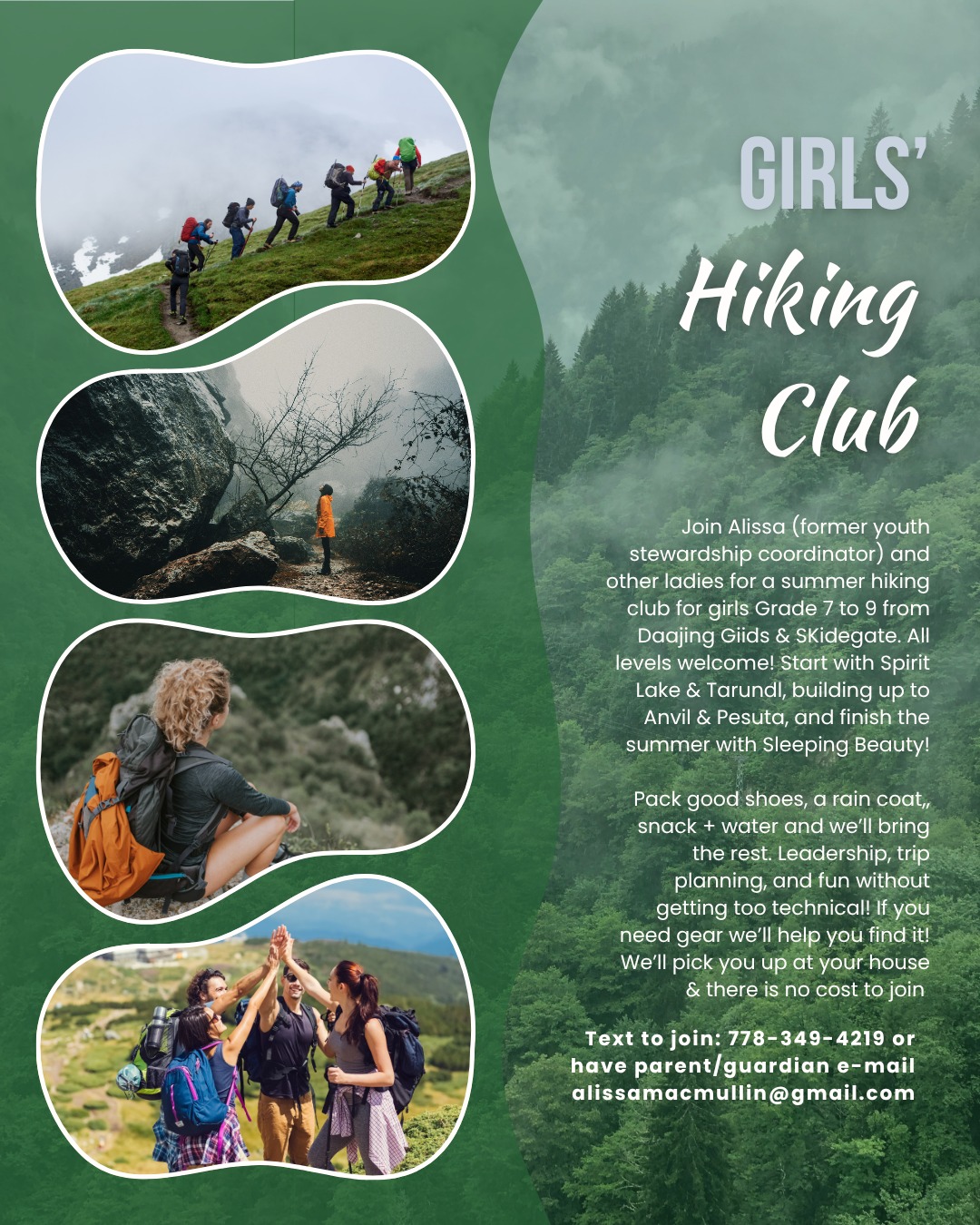 Girls' Hiking Club - Sleeping Beauty Trail