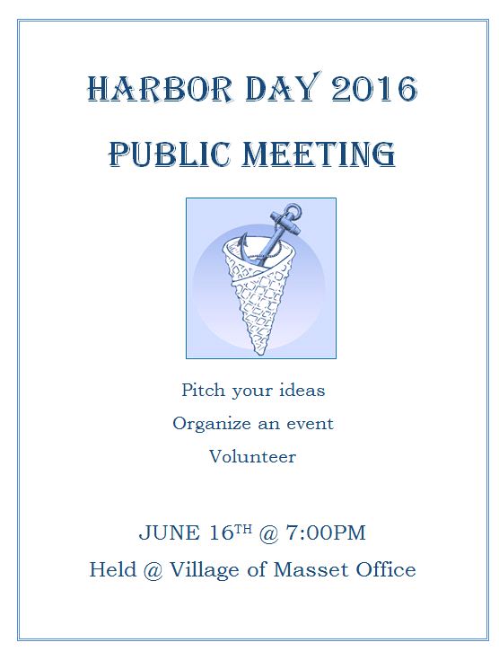Harbour Day Public Meeting