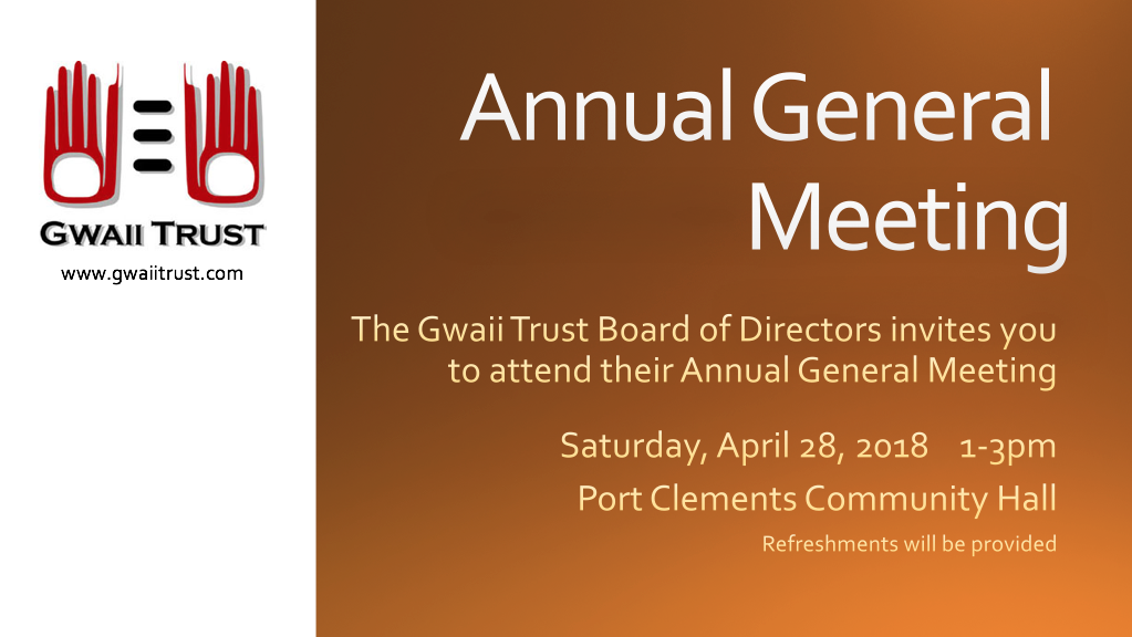 Gwaii Trust AGM