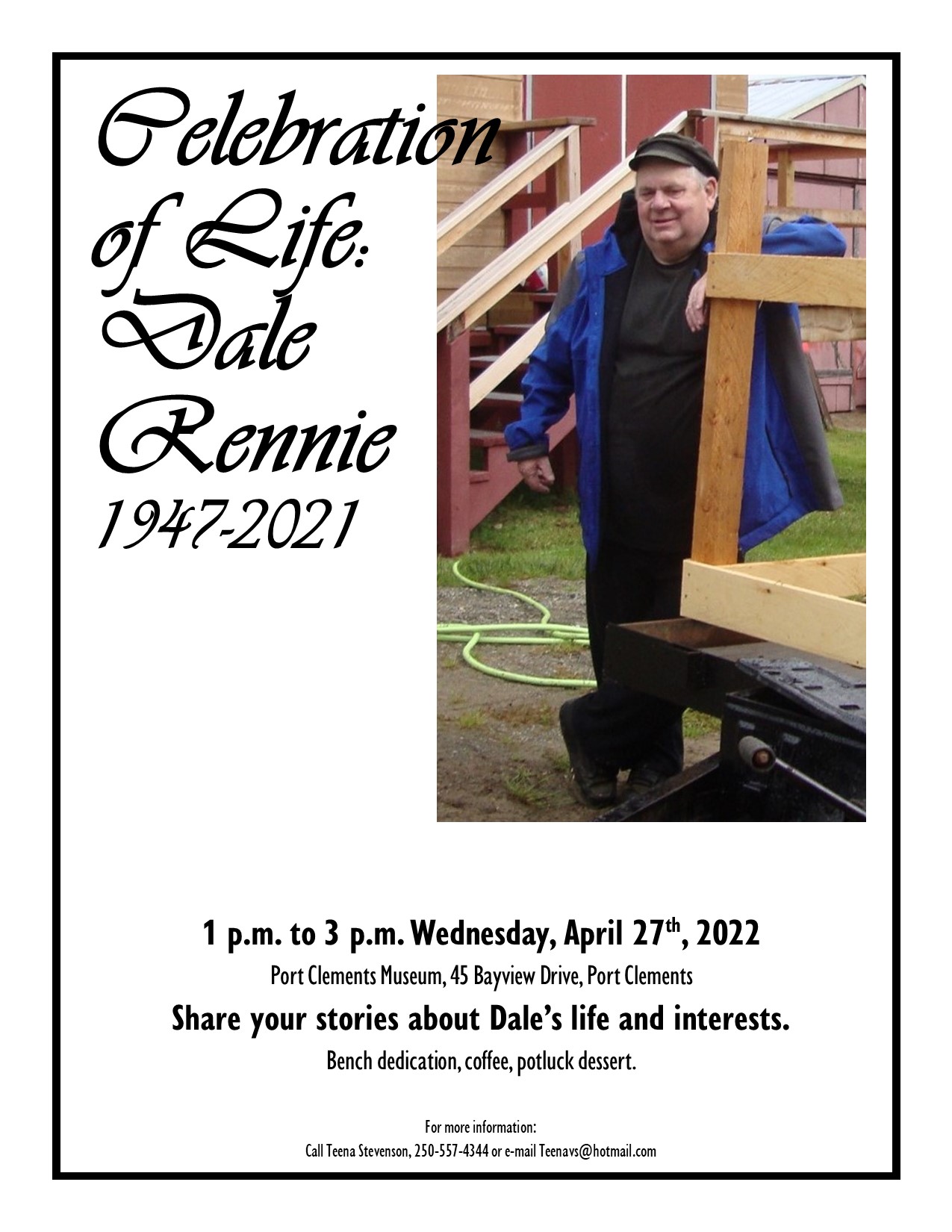 Celebration of Life for Dale Rennie