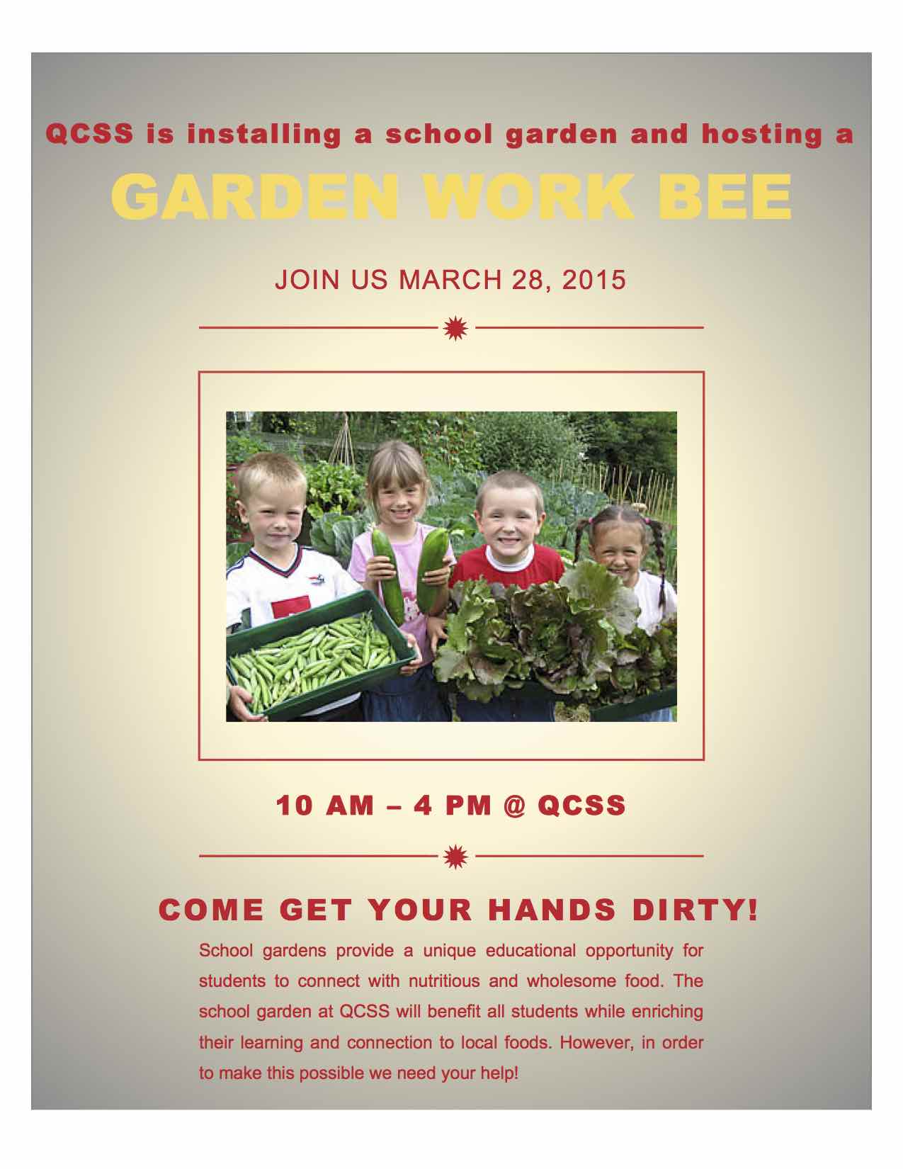 QCSS Garden Work Bee