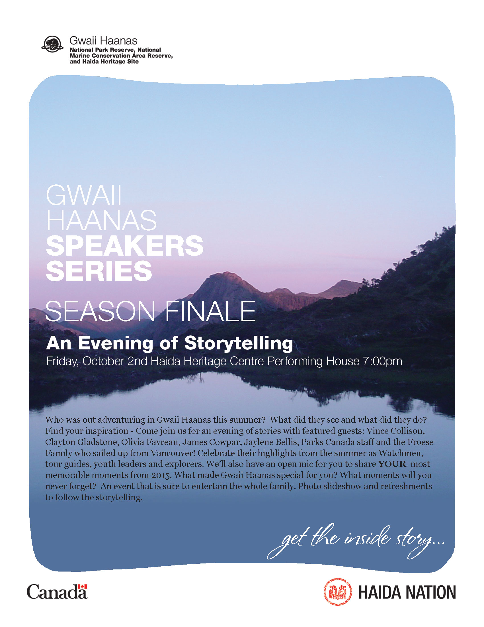 Gwaii Haanas - An Evening of Storytelling