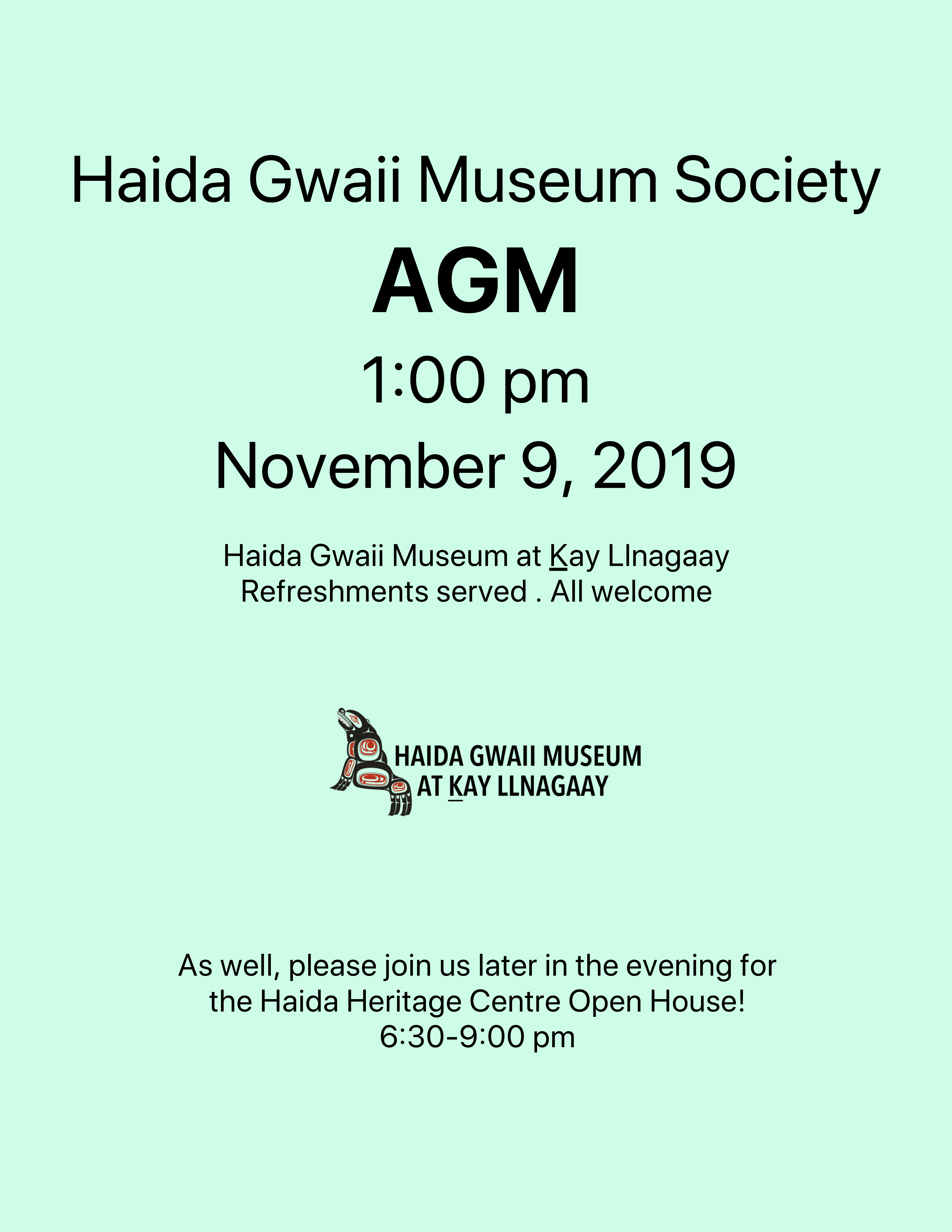Haida Gwaii Museum Society AGM