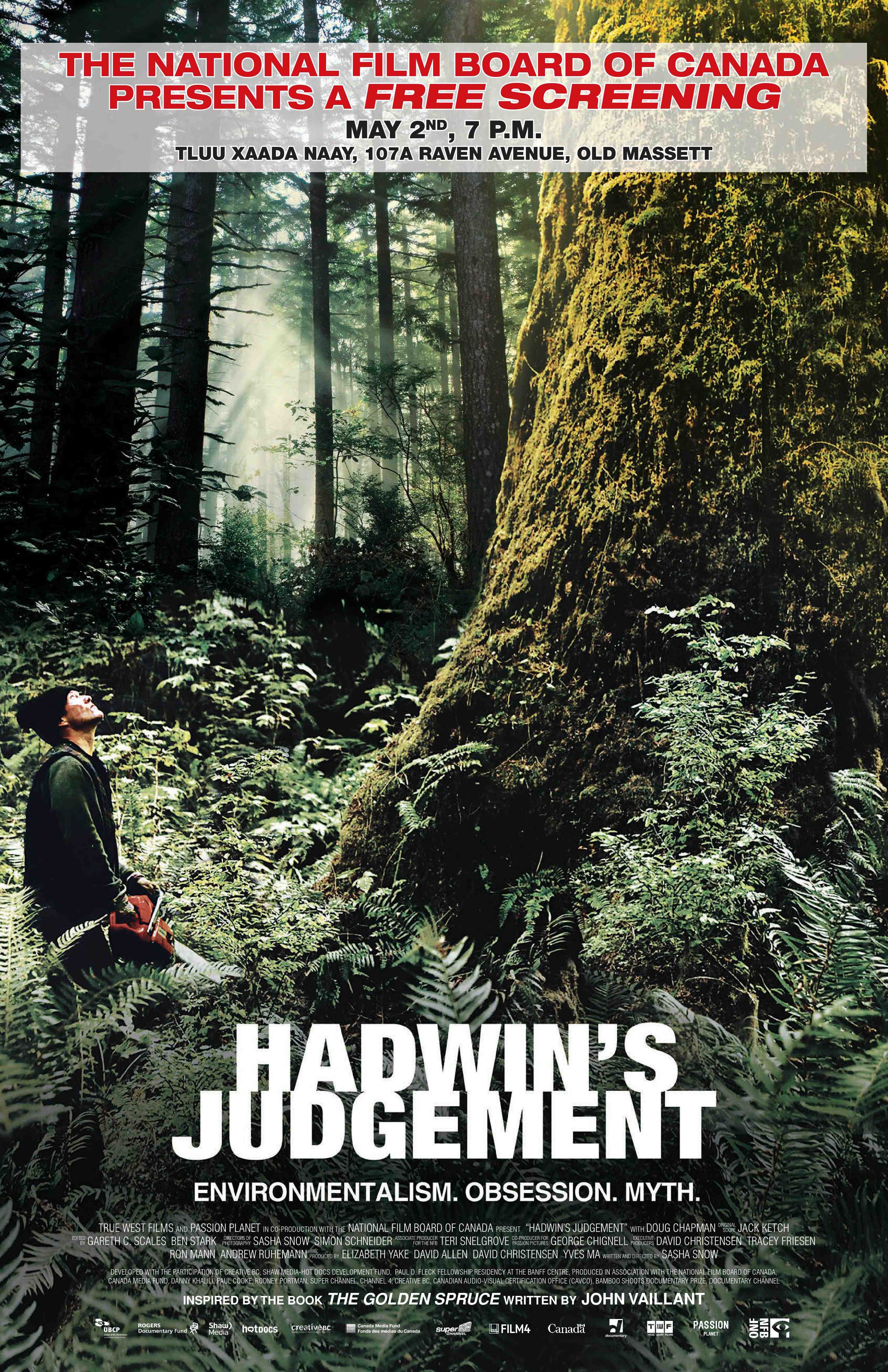 Hadwin\'s Judgement - free screening of NFB Documentary