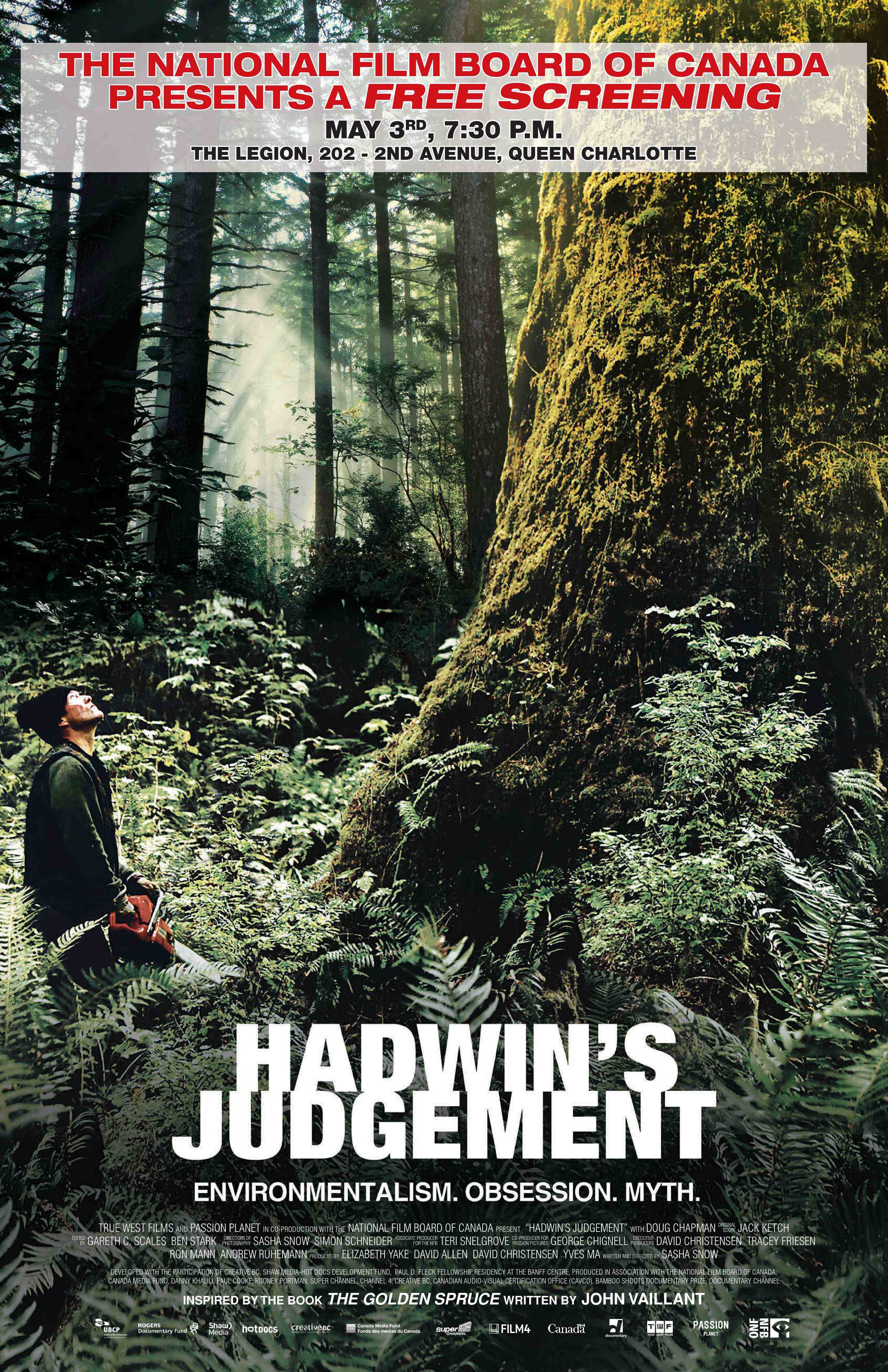 Hadwin's Judgement - free screening of NFB Documentary