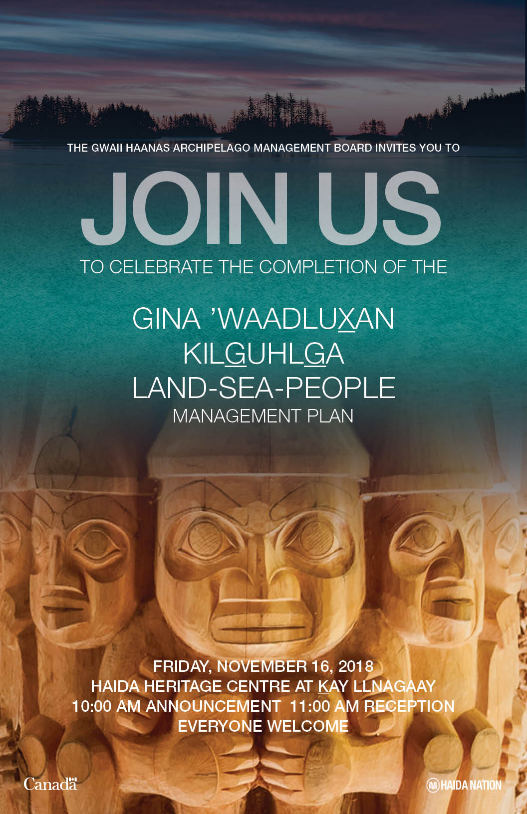 Land-Sea-People Management Plan Announcement Event