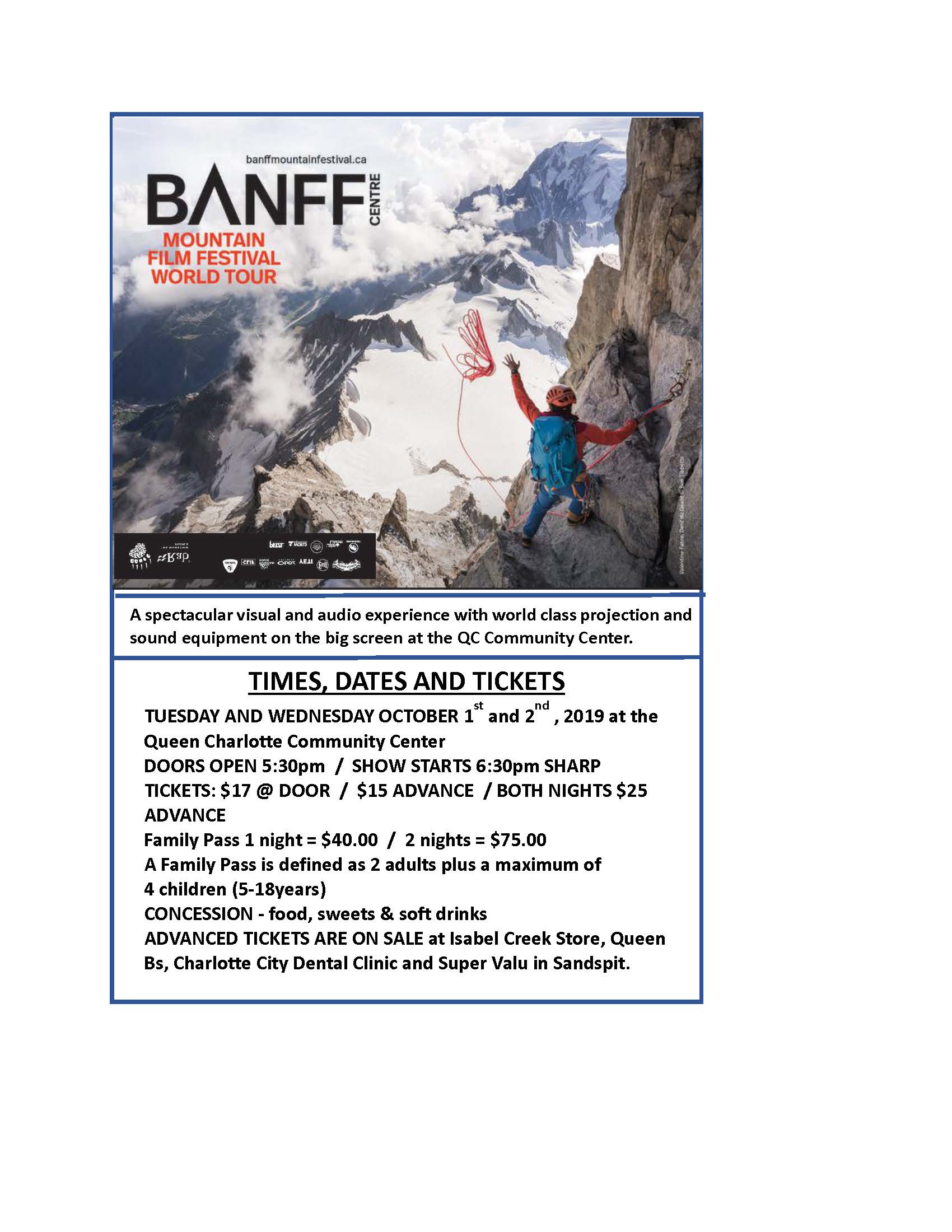 Banff World Tour Film Festival