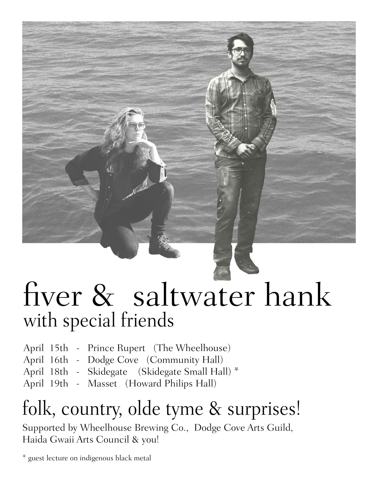 Arts Council Presents:  Fiver and Saltwater Hank