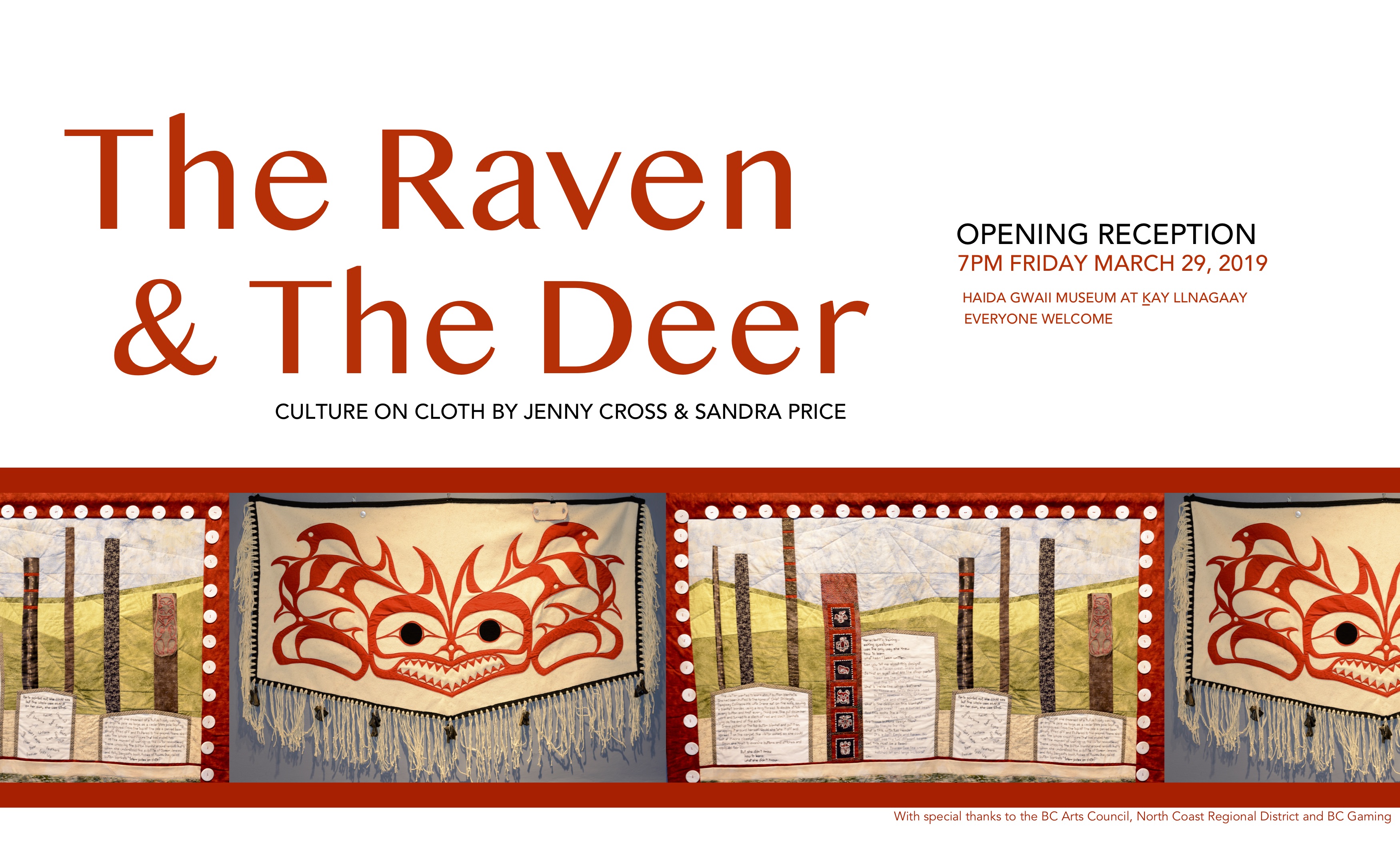 Art opening: The Raven and the Deer by Jenny Cross and Sandra Price