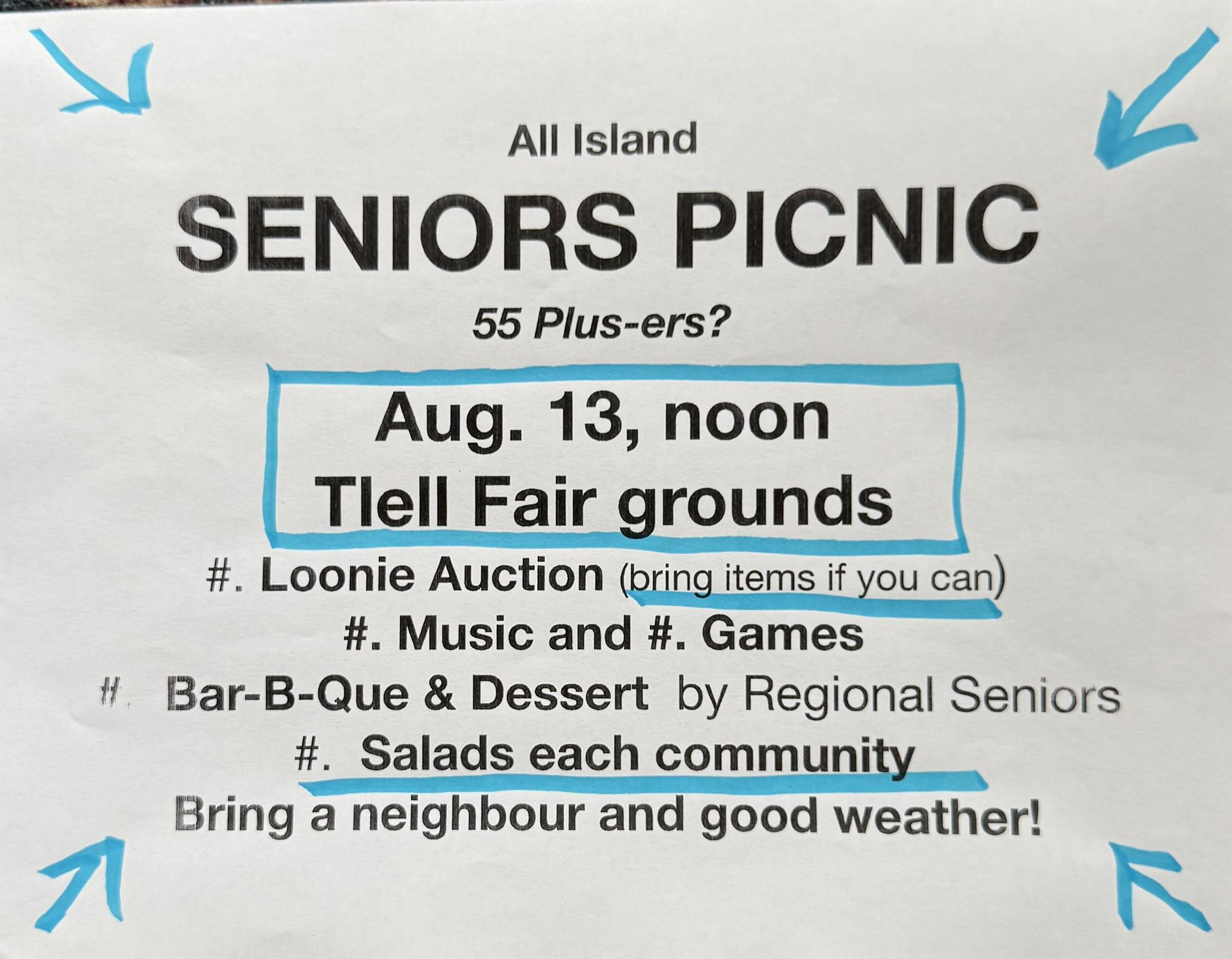 All Islands' Seniors Picnic