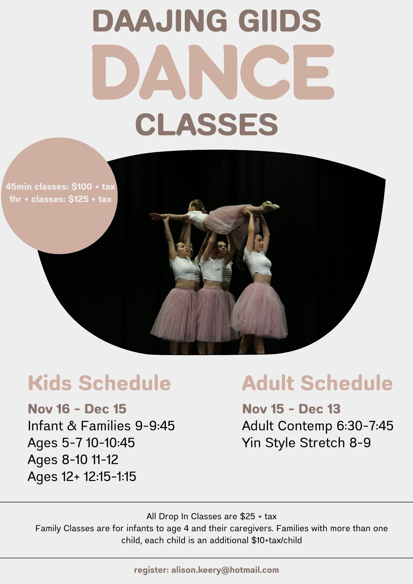 Dance Class Ages 8 to 10