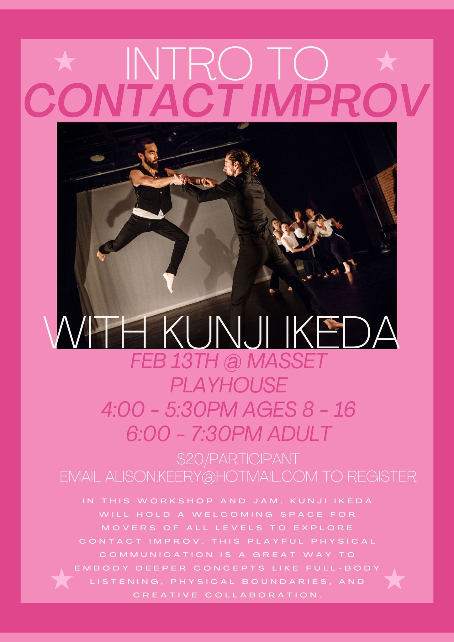 Intro to Contact Improv with Kunji Ikeda