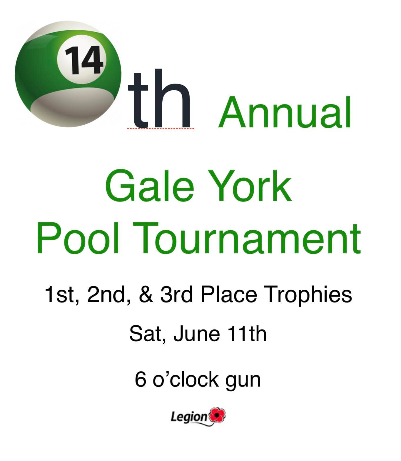 Gale York Pool Tournament
