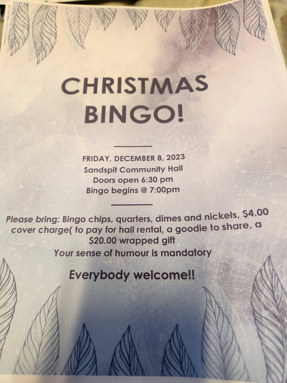 Christmas Bingo