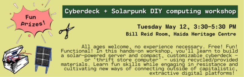 Cyberdeck + Solarpunk DIY computing workshop