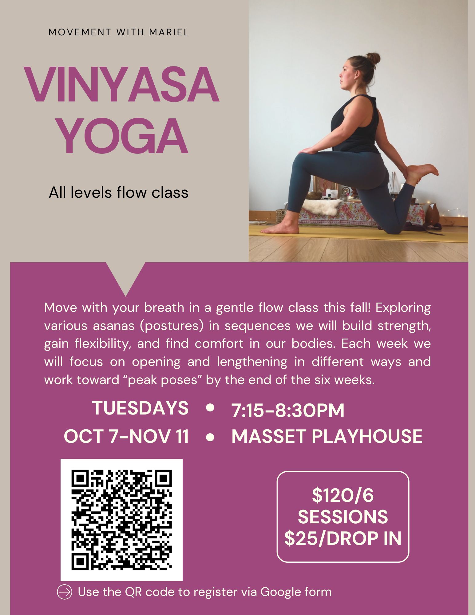 Movement with Mariel: Vinyasa Yoga